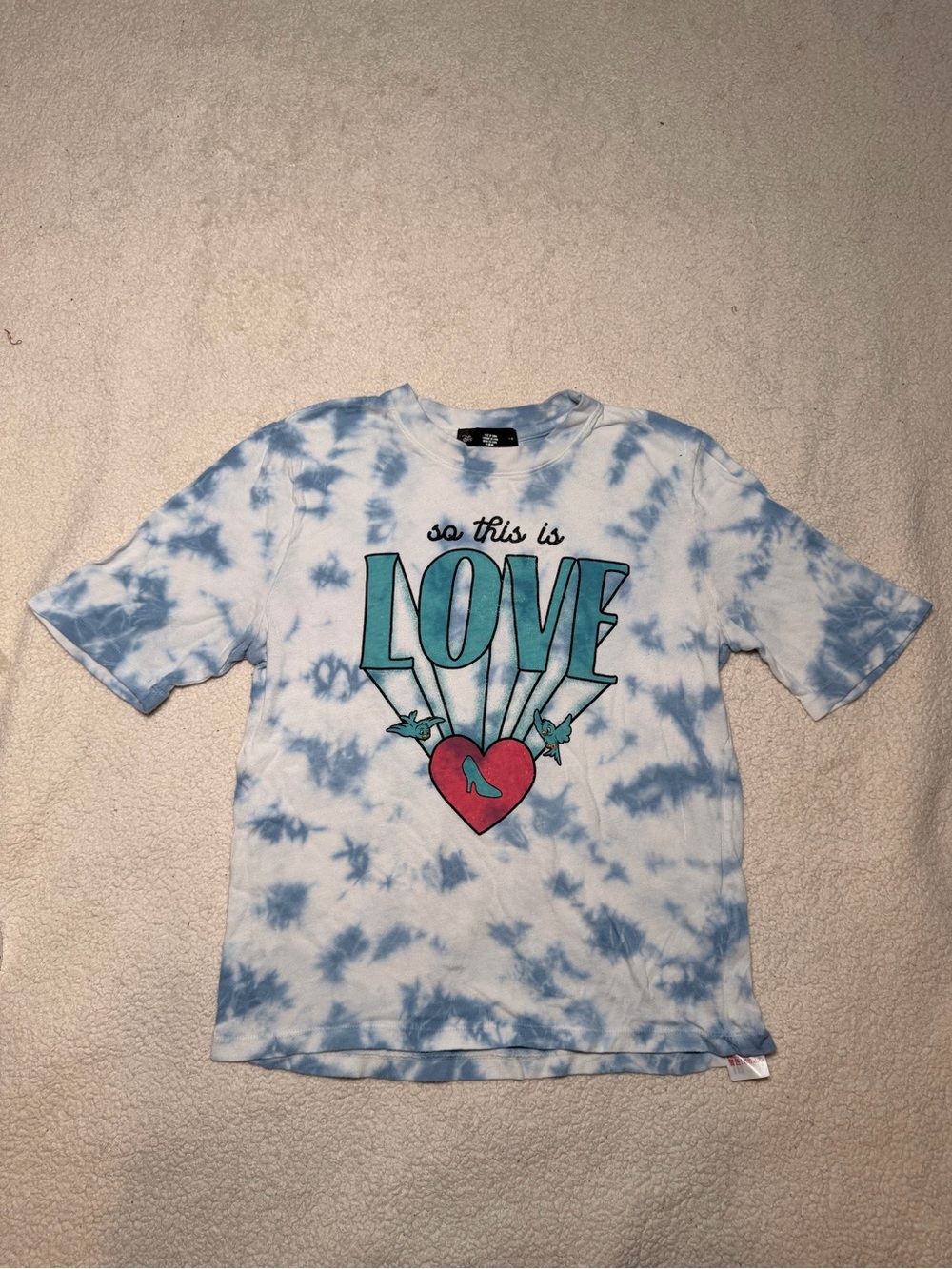 Disney X Junk Food Cinderella Tie Dye T-Shirt S